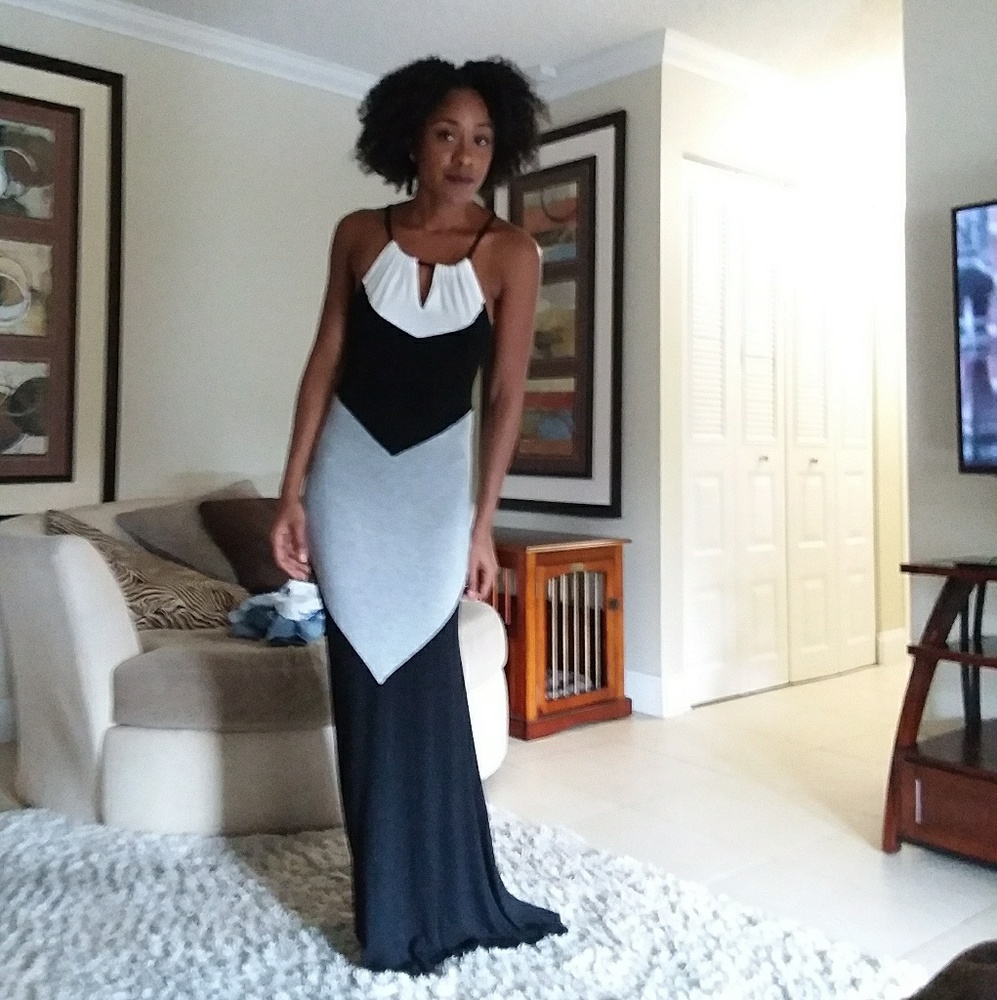 Super slim maxi dress - Picture 3 of 8